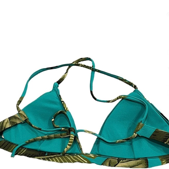 Rip Curl Coco Beach Crossback Tri Bikini Top Turquoise S - Picture 4 of 5